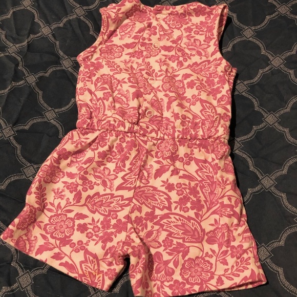 Carter’s Pink Floral Romper - Picture 2 of 4